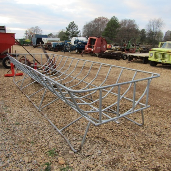 3 BALE GALVANIZED ROUND BALE FEEDER