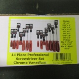 14 PC. PROFESSIONAL SCREWDRIVER SET