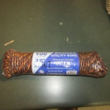100FT 3/8'' BRAIDED BROWN ROPE
