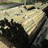 APPROX (100) 3'' X 7' TREATED FENCE POST