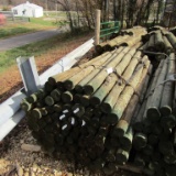 APPROX (100) 3'' X 7' TREATED FENCE POST