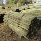 APPROX (100) 3'' X 7' TREATED FENCE POST