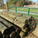 APPROX (24) 7'' X 8' TREATED FENCE POST