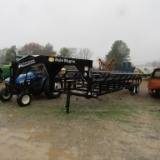 NEW INDUSTRIAS AMERICA 14 BALE GOOSNECK DOUBLE DUMP BALE TRAILER - NO TITLE