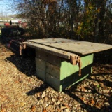 STEEL TABLE W/ WOOD TOP