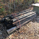 BUNDLE OF APPROX 7FT USED FENCE POST