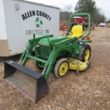 755 JOHN DEERE TRACTOR W/ LOADER AND MOWER