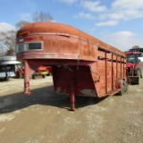 20FT GOOSENECK STOCK TRAILER - NO TITLE