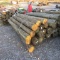 APPROX (24) 7'' X 8' TREATED FENCE POST - ALL ONE PRICE