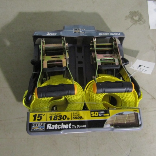 15FT REESE RATCHET STRAPS - 2X TIMES THE PRICE