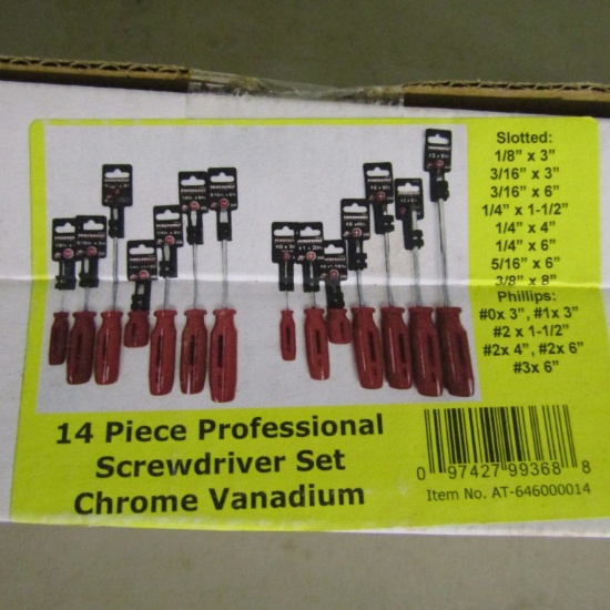 14 PC. PROFESSIONAL SCREWDRIVER SET