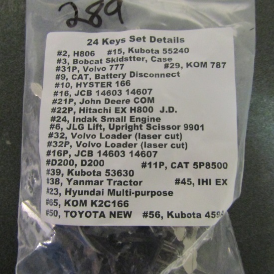 NEW SET OF (24) KEYS