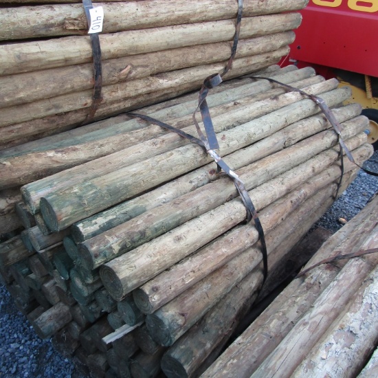 APPROX (100) 3'' X 7' TREATED FENCE POST - ALL ONE PRICE
