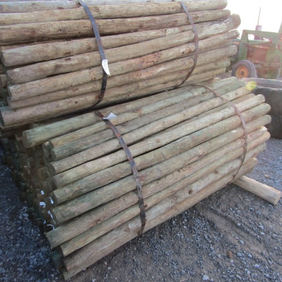 APPROX (100) 3'' X 7' TREATED FENCE POST - ALL ONE PRICE