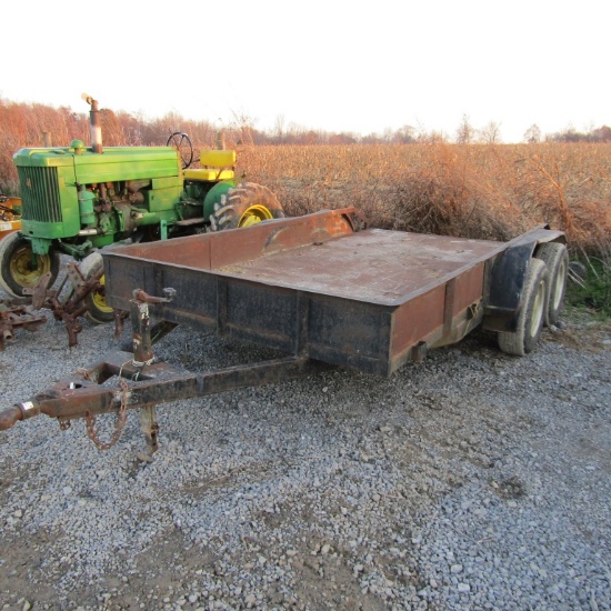 12FT BUMPERHITCH FLATBED TRAILER - NO TITLE