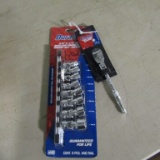 3/8 & 1/4'' DURALAST SOCKET SET & 1/4'' RATCHET