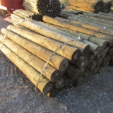 APPROX (24) 7'' X 8' TREATED FENCE POST - ALL ONE PRICE