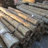 APPROX (24) 7'' X 8' TREATED FENCE POST - ALL ONE PRICE