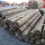 APPROX (24) 7'' X 8' TREATED FENCE POST - ALL ONE PRICE