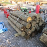 APPROX (24) 7'' X 8' TREATED FENCE POST - ALL ONE PRICE