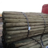 APPROX (100) 3'' X 7' TREATED FENCE POST - ALL ONE PRICE