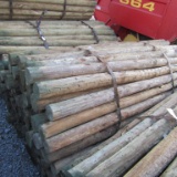 APPROX (100) 3'' X 7' TREATED FENCE POST - ALL ONE PRICE