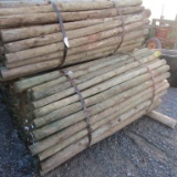 APPROX (100) 3'' X 7' TREATED FENCE POST - ALL ONE PRICE