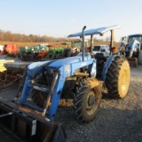 TN75 NEW HOLLAND TRACTOR W/ LOADER-BUCKET-SPEAR