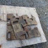 (5) STAMPED IH 75LB WEIGHTS - 5X TIMES THE PRICE