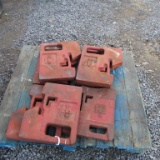 (7) STAMPED IH 100LB WEIGHTS - 7X TIMES THE PRICE