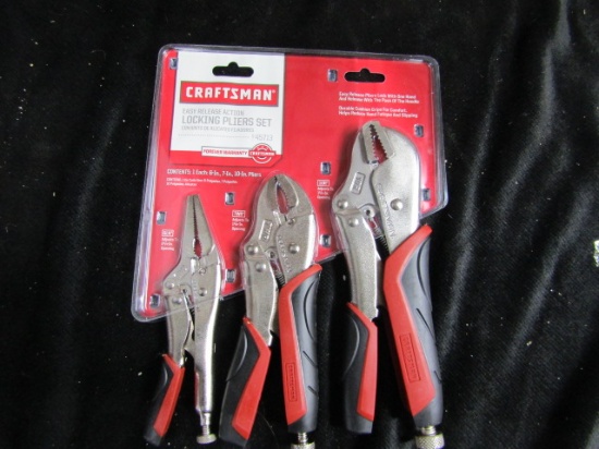 3PC CRAFTSMAN LOCKING PLYER SET
