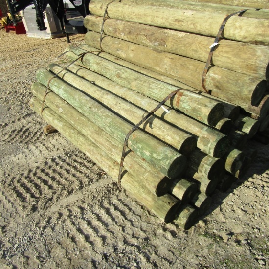 APPROX (24) 7'' X 8' TREATED FENCE POST