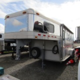 1998 4 STAR ALUMINUM GOOSENECK TRAILER