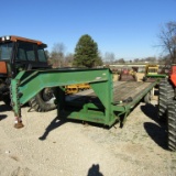 2007 25FT JJN GOOSENECK FLATBED TRAILER