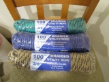 (3) 100FT 3/8'' ROPE - 3X TIMES THE PRICE