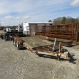 1994 14FT  PINALE HITCH FLATBED TRAILER - NO TITLE