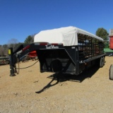 2010 24FT TRAIL MASTER GOOSENECK STOCK TRAILER