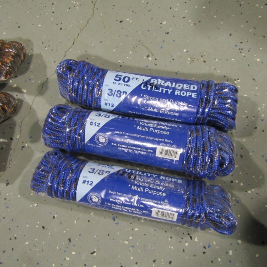 (3) 50FT 3/8'' ROPE - 3X TIMES THE PRICE