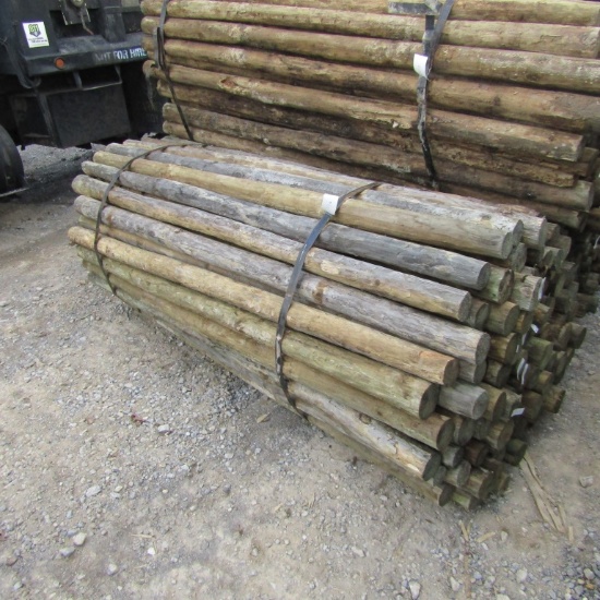 APPROX (100) 3'' X 7' TREATED FENCE POST