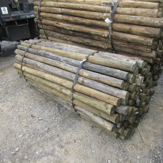 APPROX (100) 3'' X 7' TREATED FENCE POST