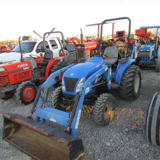 TC29DA NEW HOLLAND TRACTOR W/ LOADER AND BH650 BUSHOG BACKHOE