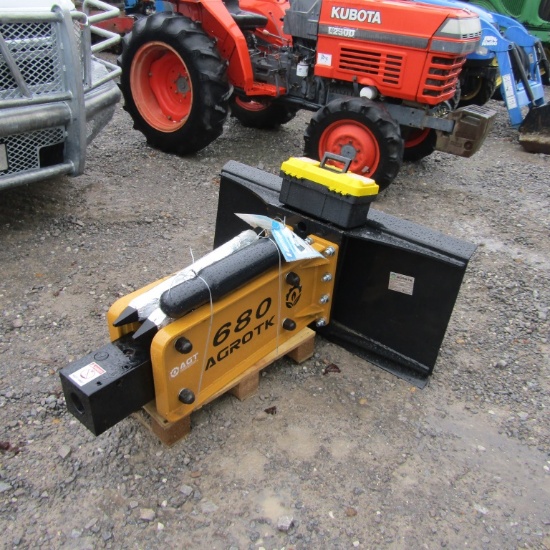 UNUSED 680 AGROTK SKID STEER HAMMER