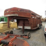 16FT GOOSENECK STOCK TRAILER - NO TITLE