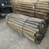 APPROX (100) 3'' X 7' TREATED FENCE POST