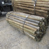 APPROX (100) 3'' X 7' TREATED FENCE POST