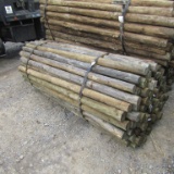 APPROX (100) 3'' X 7' TREATED FENCE POST