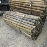 APPROX (100) 3'' X 7' TREATED FENCE POST