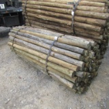 APPROX (100) 3'' X 7' TREATED FENCE POST