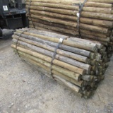 APPROX (100) 3'' X 7' TREATED FENCE POST