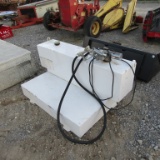 L-SHAPED FUEL TANK W/ PUMP